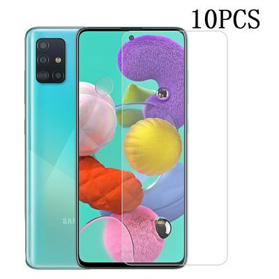 10PCS High-alumina 2.5D 0.26mm 9H  Tempered Glass Screen Protector Film for  Samsung Galaxy A51