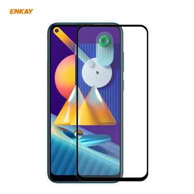 Enkay Hat-Prince 0.26mm 9H Hardness 2.5D Anti-Scratch Anti-Fingerprint Full Glue Full Coverage Tempered Glass Screen Protector for Samsung Galaxy M11 / A11