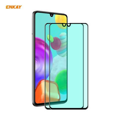 2PCS ENKAY Hat Prince 0.26mm 9H 6D Green Light Eye Protection Series Full Screen Coverage Tempered Film for Samsung Galaxy A41