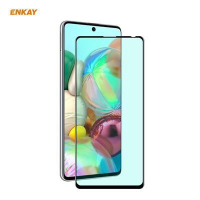 ENKAY Hat Prince 0.26mm 9H 6D Green Light Eye Protection Series Full Screen Coverage Tempered Film for Samsung Galaxy A71