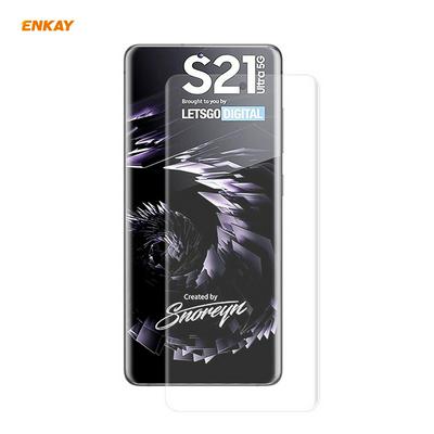 1PCS 3D Full Screen Curved Surface Hot Bending PET HD Screen Protector for Samsung Galaxy S21 Ultra 5G