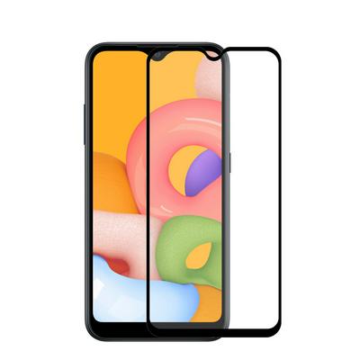  0.26mm 9H Hardness 2.5D Full Glue Full Cover Tempered Glass Protective Film for Samsung Galaxy A01