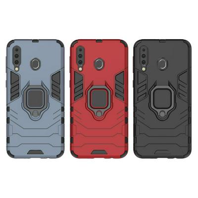 3 in 1 Detachable Hard PC + Soft TPU Hybrid with Magnetic Ring Holder Back Cover Protective Case for Samsung Galaxy M20