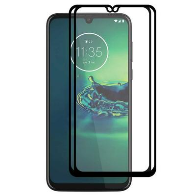 2pcs Enkay Hat-Prince Full Glue 2.5D Arc Ultimate Clarity Anti-Scratch Anti-Fingerprint Full Coverage Tempered Glass Screen Protector for Motorola Moto G8 Plus