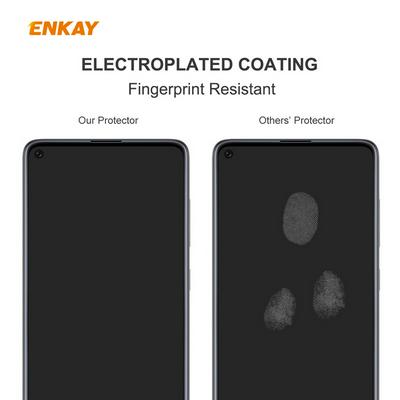 ENKAY Straw Hat Prince 2.5D Full Screen Cover Arc Edge Toughened Glass Protective Film for Xiaomi Redmi 10X 4G