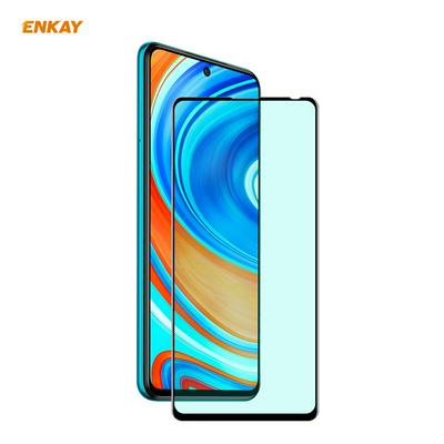ENKAY Hat Prince 0.26mm 9H 6D Green Light Eye Protection Series Full Screen Coverage Tempered Film for Xiaomi Redmi Note 9S / Note 9 Pro / Note 9 Pro Max
