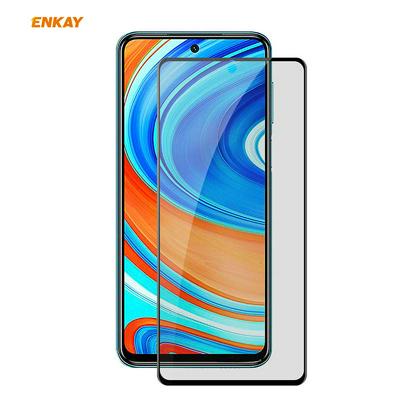 ENKAY Straw Hat Prince Anti-Peeping Series 0.26mm 9H 6D Curved Hot-bending Full-screen Cover Tempered Glass Protective Film for Xiaomi Redmi Note 9S/Note 9 Pro/Note 9 Pro Max