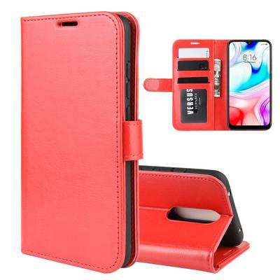 R64 Pattern Single Fold Edge Side Flip Shockproof PU Leather + Soft TPU Card Slots with Picture Frame and Stand Wallet Protective Case for Xiaomi Redmi 8