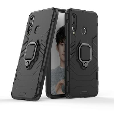 Black Panther 3 in 1 Detachable Hard PC + Soft TPU Hybrid with Magnetic Ring Holder Back Cover Protective Case for Huawei Nova 4