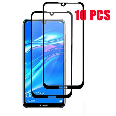 10 PCS Full screen silk screen tempered glass protective glass screen protector for huawei Y5 (2019)