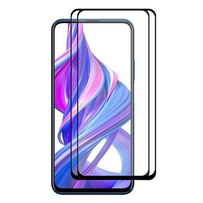 2pcs 2.5D Tempered Glass Screen Protector for HUAWEI Honor 9X, All-glue 0.26mm 9H Hardness Responsive Screen Film with Matching Edging