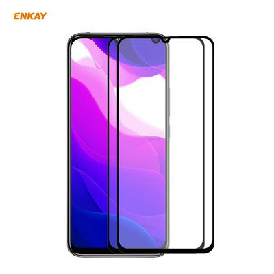 2pcs Enkay Hat-Prince 0.26mm 9H Hardness 2.5D Anti-Scratch Anti-Fingerprint Full Glue Full Coverage Tempered Glass Screen Protector for Huawei Honor X10 5G