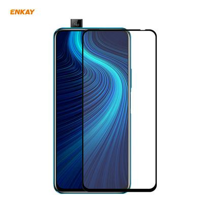 ENKAY Straw Hat Prince 0.26mm 9H 2.5D Full Glue Full Cover Tempered Glass Protective Film for HUAWEI Honor X10 5G