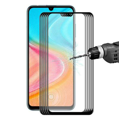 5pcs Straw Hat Prince 0.2mm 9H 3D Curved Carbon Fiber Full Screen Covered Tempered Glass Protective Film for HUAWEI Honor 20 Lite