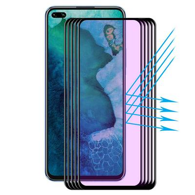 5pcs Straw Hat Prince 0.2mm 9H 3D Curved Carbon Fiber Soft Edge Anti-blue Light Eye Protection Tempered Glass Protective Film for HUAWEI Nova 6 / Honor V30 / Honor V30 Pro