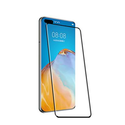 0.26mm 9H 3D Curved Surface Hot Bending Full Glue Full Screen Covered Tempered Film for HUAWEI P40 Pro