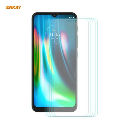 5PCS Enkay Hat-Prince 0.26mm 9H Hardness 2.5D Anti-Scratch Anti-Fingerprint Full Coverage Tempered Glass Screen Protector for Motorola Moto G9 / G9 Play 