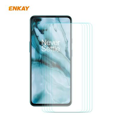 5pcs Enkay Hat-Prince 0.26mm 9H Hardness 2.5D Anti-Scratch Anti-Fingerprint Full Coverage Tempered Glass Screen Protector for OnePlus Nord 