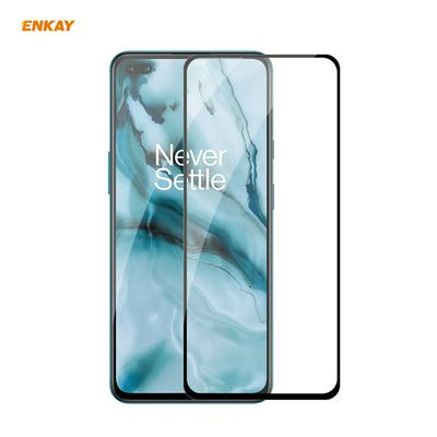 Enkay Hat-Prince 0.26mm 9H Hardness 2.5D Full Glue Anti-Scratch Anti-Fingerprint Full Coverage Tempered Glass Screen Protector for OnePlus Nord 