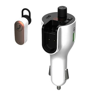 G52 Auto Aux Fm-zender Bluetooth Auto MP3 Music Audio Player Handsfree Car Kit Met Oortelefoon Type-C pd Fast Charger