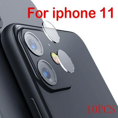 10PCS Tempered Glass Camera Lens Protector 0.2mm Arc Edge for iPhone 11 6.1 inch