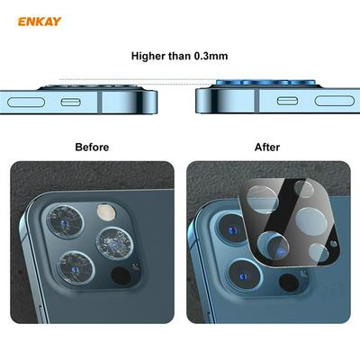 Silk Screen All-inclusive Anti-fall Rear Camera Tempered Glass Protective Film for iPhone 12 Pro Max(6.7)