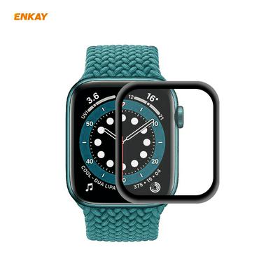 ENKAY Hat-Prince Smart Watch 3D Curved PC Soft Edge + PMMA Full Screen Cover HD Screen Protector for Apple Watch Series 6/5/4/SE 44mm