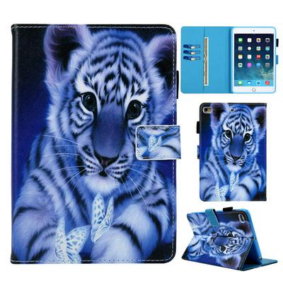 Boxing Cat Tiger Panda Pattern Wallet Stand Support Card Holder Slots PU Leather + TPU Back Cover Case for iPad Mini 1 2 3 4
