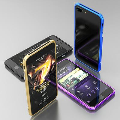 Blade Series Anti Slide Detachable Metal Bumper Frame Back Cover Case for iPhone 7 / 8 