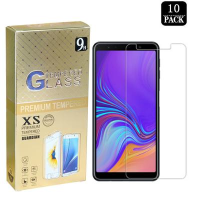 10pcs 0.33mm Ultra Thin 2.5D 9H Hardness Zero Bubbles High Transparency Tempered Glass Screen Protector for Samsung Galaxy A7 (2018) / A750