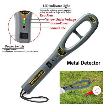 GC-101H Metal Detector Handheld Safety Inspection Buzzer Vibration Security Check 