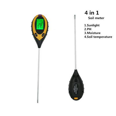 LCD Display 4 In1 Agriculture Sunlight Tester Plant Flowers Soil Survey Instrument PH Meter Temperature Moisture Tester