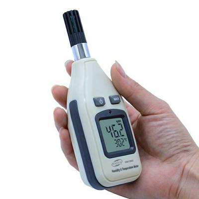 GM1362 Indoor Digital Hygrometer LCD Humidity Monitor Powered by 9V Battery