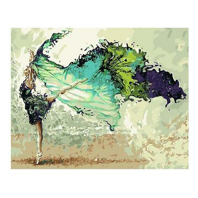 50x40 Frameless Paint by Numbers The Abstract Dancer Acrylic Painting for Home Decoration