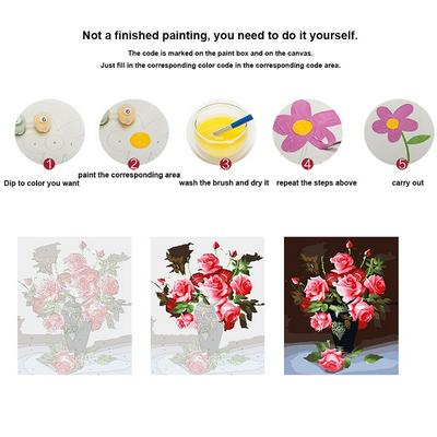 50x40 Frameless Paint by Numbers Woman Walking in The Avenue Acrylic Painting for Home Decoration