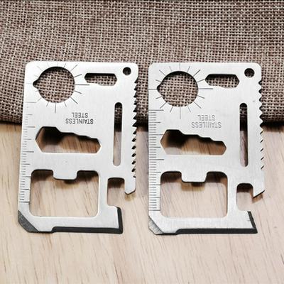 11 in 1 Credit Card Wallet Knife Stainless Steel Survival Utility for Camping Fishing