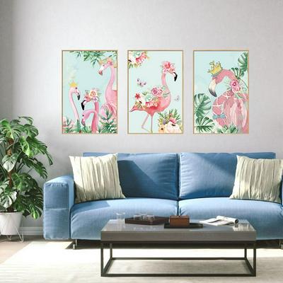 SK9315 Flamingo Room Home Decorative Refrigerator Wardrobe Wall Sticker 60*90cm
