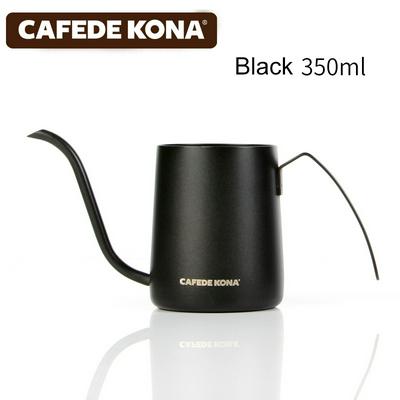 350ML CAFEDE KONA Hanging Ears Hand Coffee Pot 304 Stainless Steel Long Beak Fine Mouth Pot