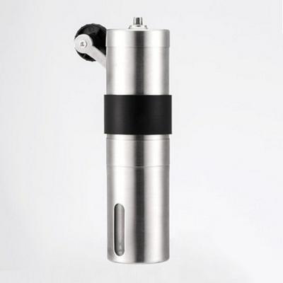 Creative Silver Mini Stainless Steel Hand Manual Handmade Coffee Bean Burr Coffee Grinder Mill Kitchen Tool Grinders
