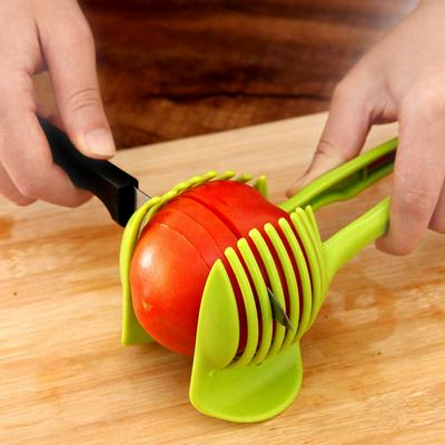 Plastic Potato Slicer  Tomato Cutter Tool Shreadders Lemon Cutting Holder Cooking Tools Kitchen Accessories