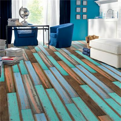 Self-adhesive Tile Stickers Waterproof Wood Grain Tile Decals 20x500cm