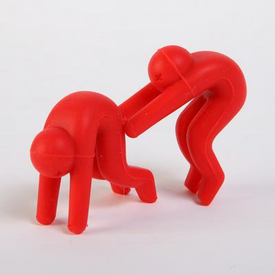 2Pcs Silicone Spill-proof Villain Increase Lid Heightening for Pot Cover Anti-overflow Chopsticks Holder Phone Holder Stand Support 