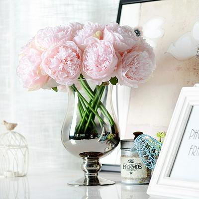 5 Heads Peony Home Wedding Decoration Fake Plants Artificial Flowers 