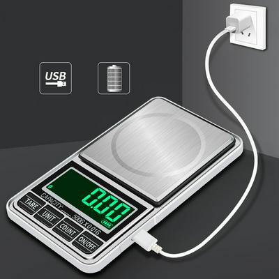 0.01g/0.1g Precision Mini Digital USB Scales Pocket Jewelry Scales Electronic Weight Balance  