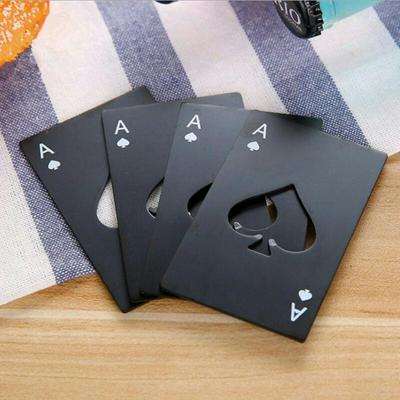 Bottle Opener Ace of Spade Shaped Stainless Steel Cap Opener