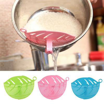 Leaf Shaped Rice Filter Wash Gadget Noodles Spaghetti Beans Colanders Strainers  
