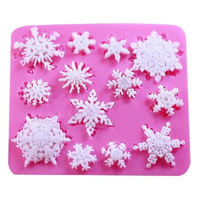 3D Snowflake Lace Chocolate Party DIY Fondant Baking Cooking Cake Decorating Silicone Mold  