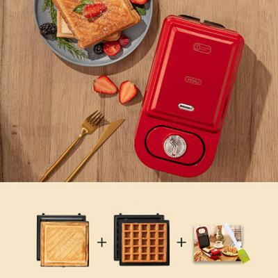 Definite Time Style Multifunctional Breakfast Machine Sandwich Light Food Bread Waffle Toast Press Bakeware