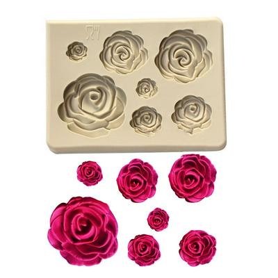 Sugarcraft Rose Flower Silicone Mold Fondant Cake Decorating Tools Chocolate Confeitaria Mold Soap Wax Making Crafting Projects