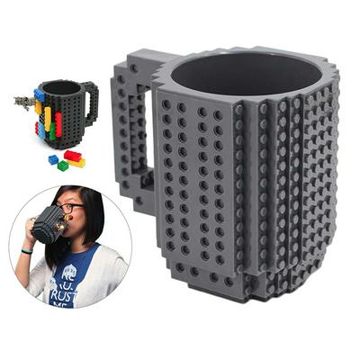 350ml Assembled Mug Embedded Brick Building Blocks Coffee Cup DIY Building Puzzle Mug 